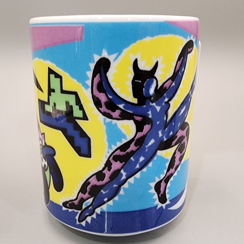 VTG Swiss Langenthal Bopla "SALSA" Coffee Mug Swiss 90's Rare‎ Clown Dancer
